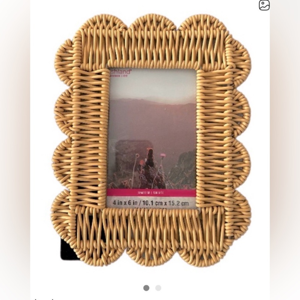 Brand New Ashland wicker picture frame